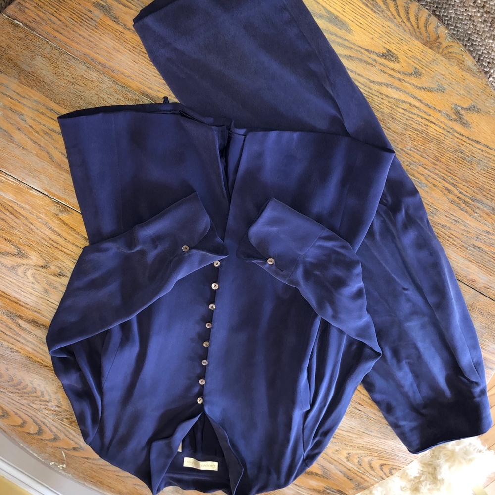 DANA BUCHMAN slitted long skirt/jacket/silk - Picture 4 of 8